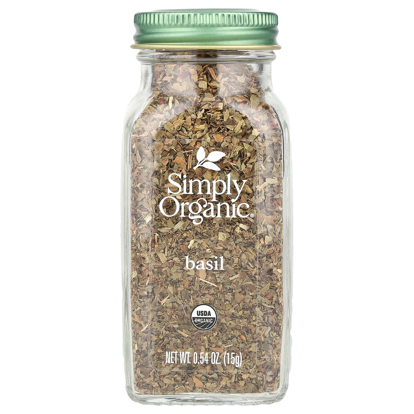 Simply Organic, Basil, 0.54 oz (15 g) - Image 1