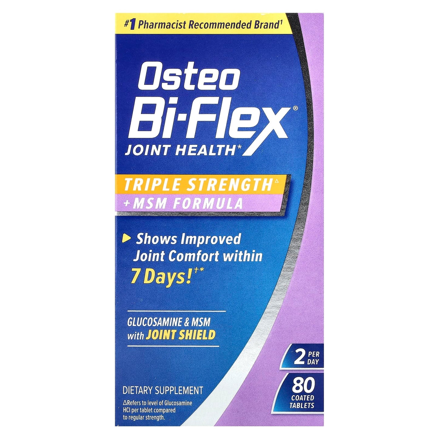 Osteo Bi-Flex, Joint Health, Triple Strength + MSM Formula, 80 Coated Tablets - Image 1