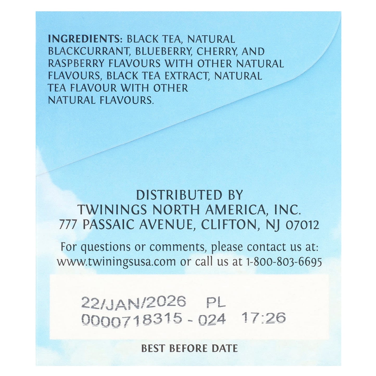 Twinings, Cold Brewed Iced Tea, Black Tea, Unsweetened, Mixed Berries, 20 Single Serve Tea Bags, 1.41 oz (40 g) - Image 2