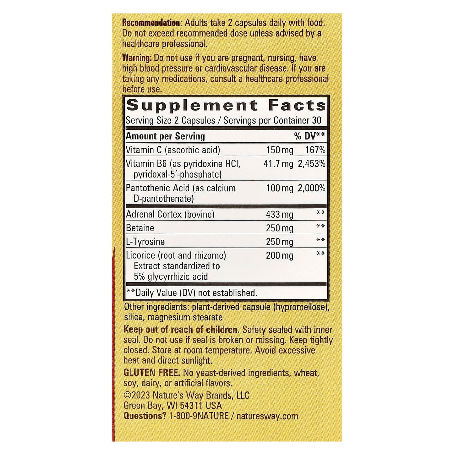 Nature's Way, Fatigued to Fantastic!™, Adrenal Stress End™, 60 Capsules - Image 2