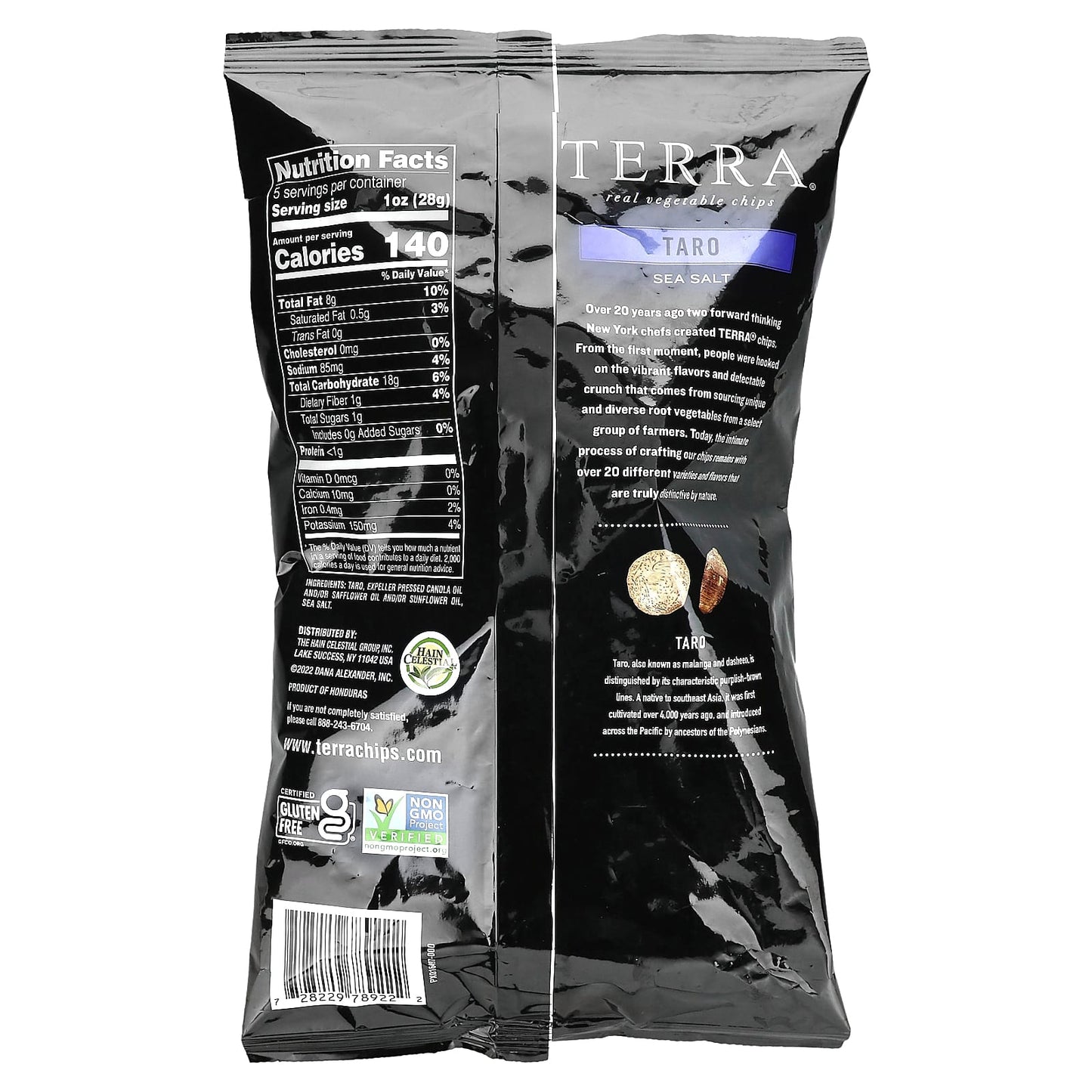 Terra, Real Vegetable Chips, Taro, Sea Salt, 5 oz (141 g) - Image 2