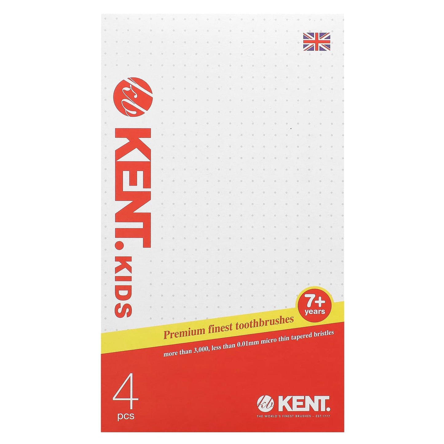 Kent, Kids Premium Finest Toothbrushes, 7+ Years, 4 Toothbrushes - Image 2