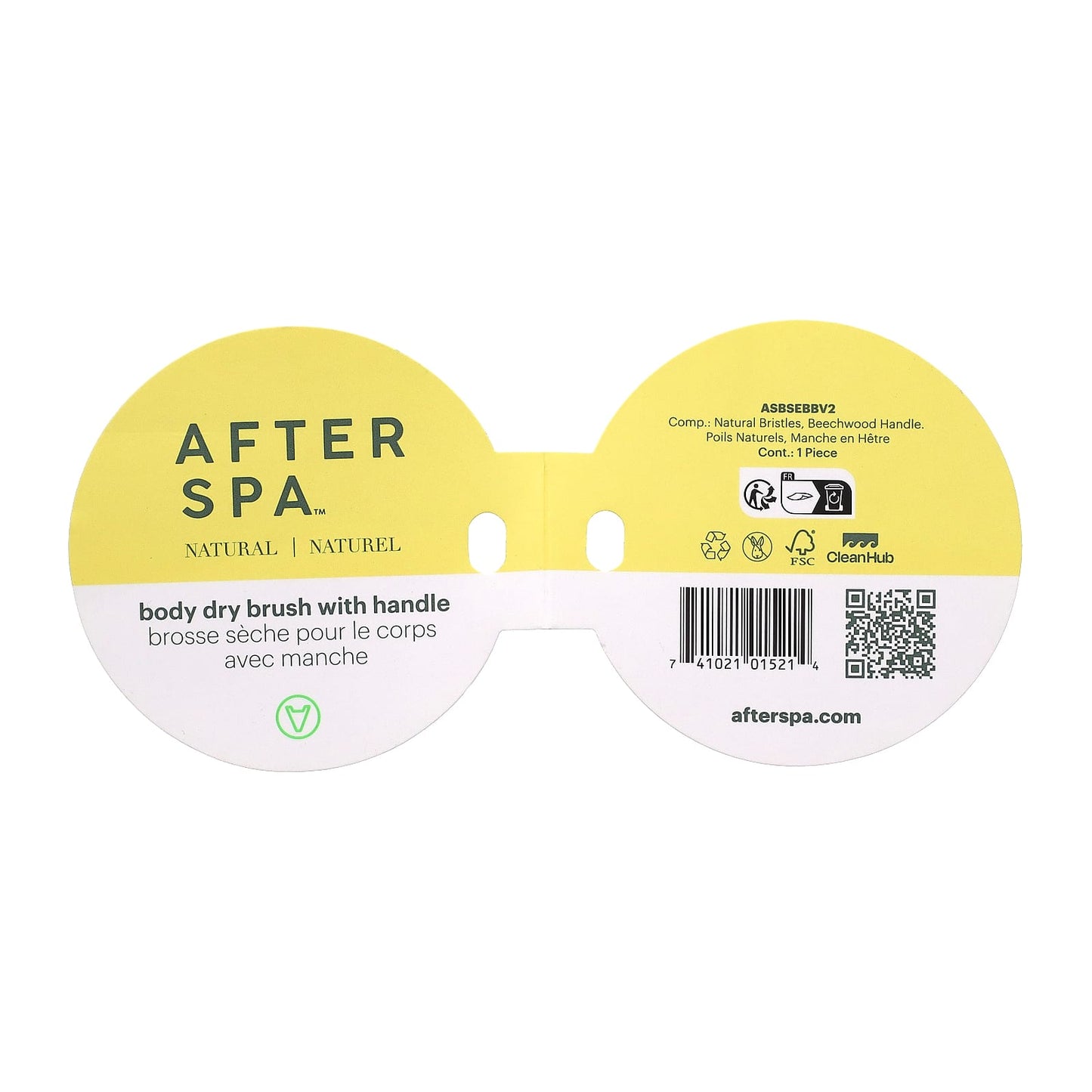 Dry Brush Body Exfoliator by AfterSpa - Detoxify & Soften Skin - Image 2