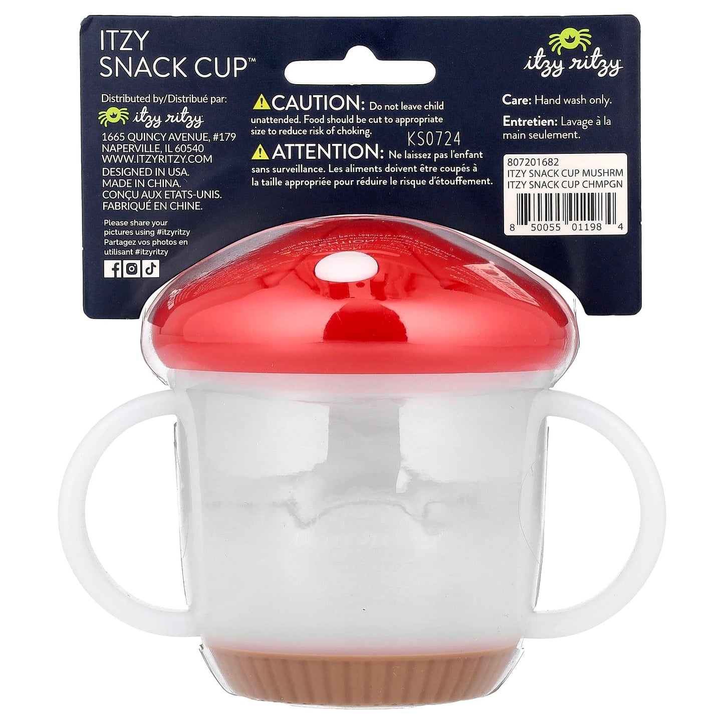 Itzy Ritzy Snack Cup - Leak-Proof BPA Free for Toddlers - Image 2