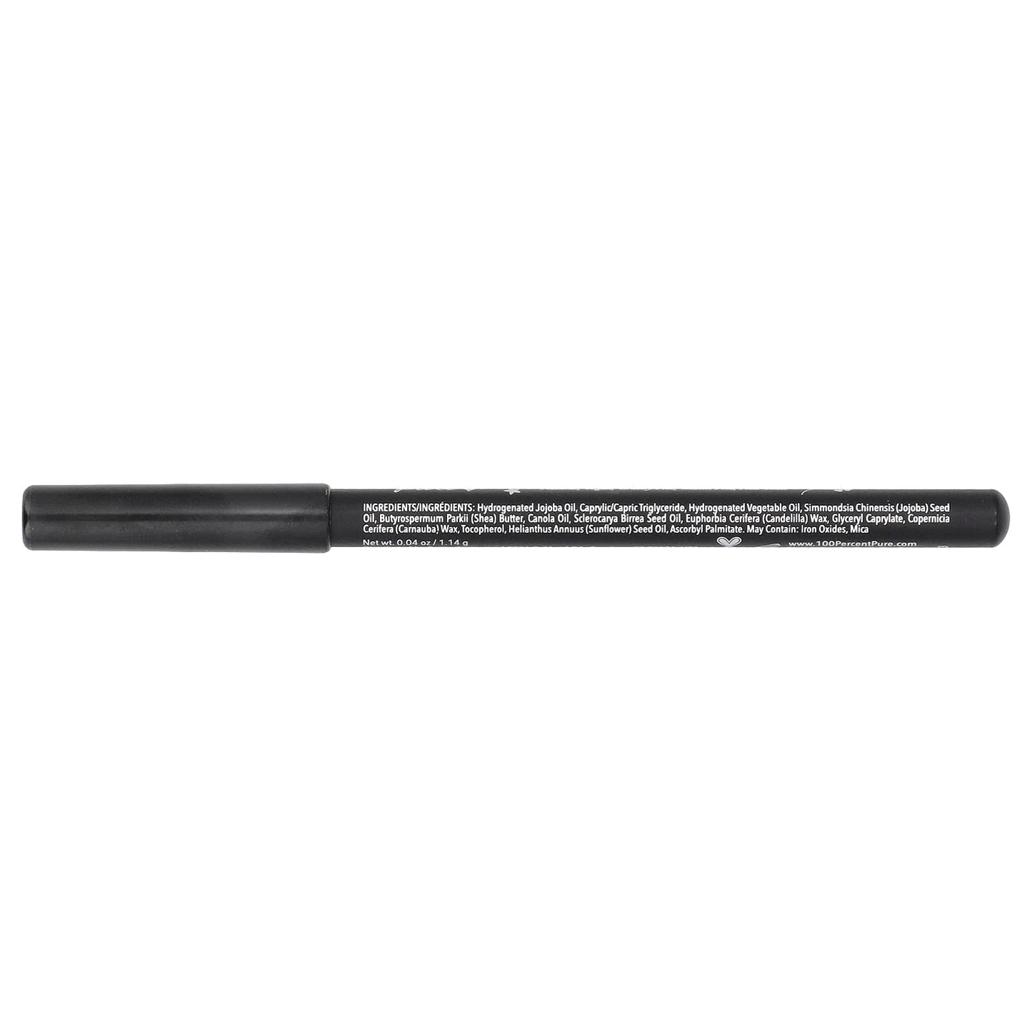 100% Pure, Creamy Long Last Eyeliner, Blackest, 0.04 oz (1.14 g)