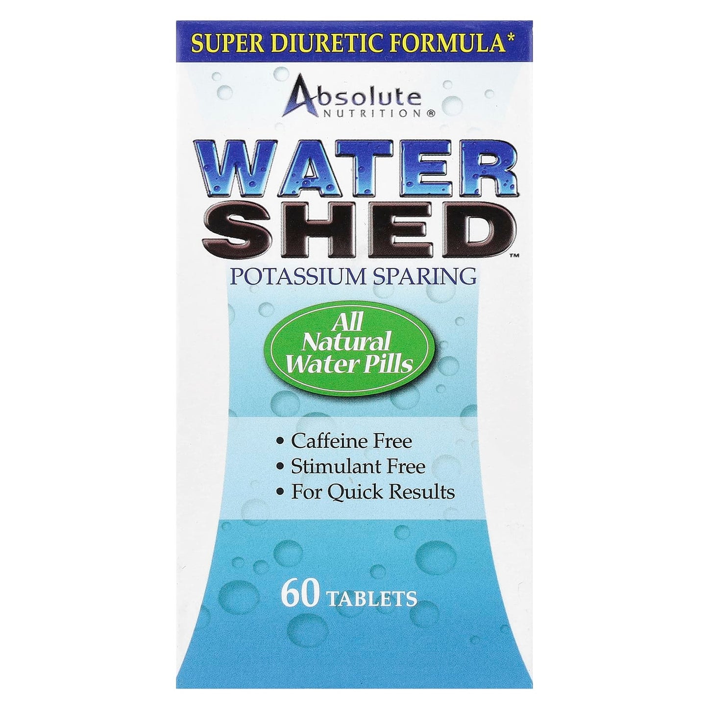 Natural Water Pills by Absolute Nutrition for Quick Weight Loss Relief - Image 1