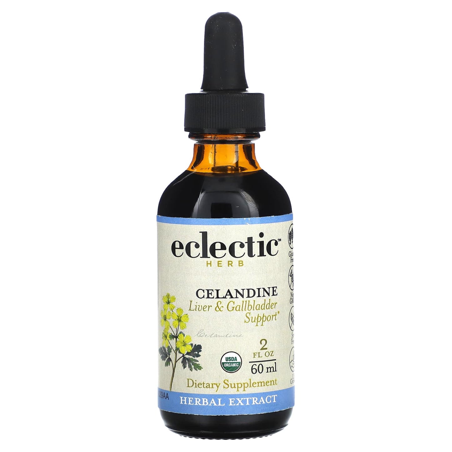 Celandine Extract for Liver & Gallbladder Support - 250mg (60ml) - Image 1