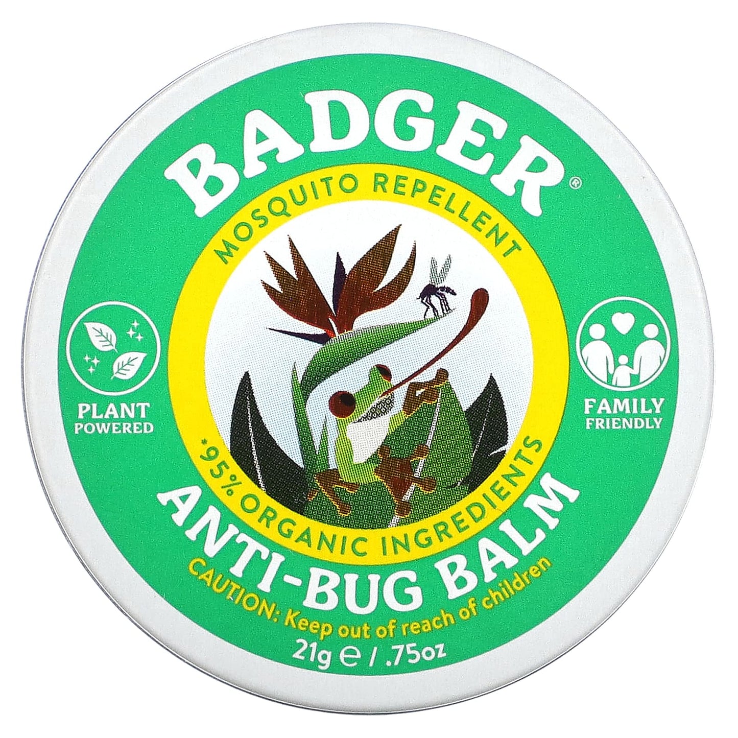 Badger Organic Anti-Bug Balm with Citronella & Rosemary - 0.75 oz - Image 1