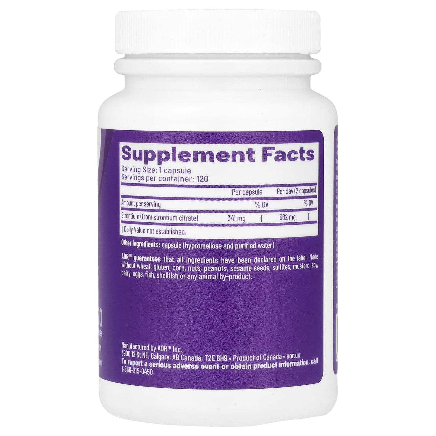 Strontium Support II: Healthy Bones Dietary Supplement by AOR - Image 2