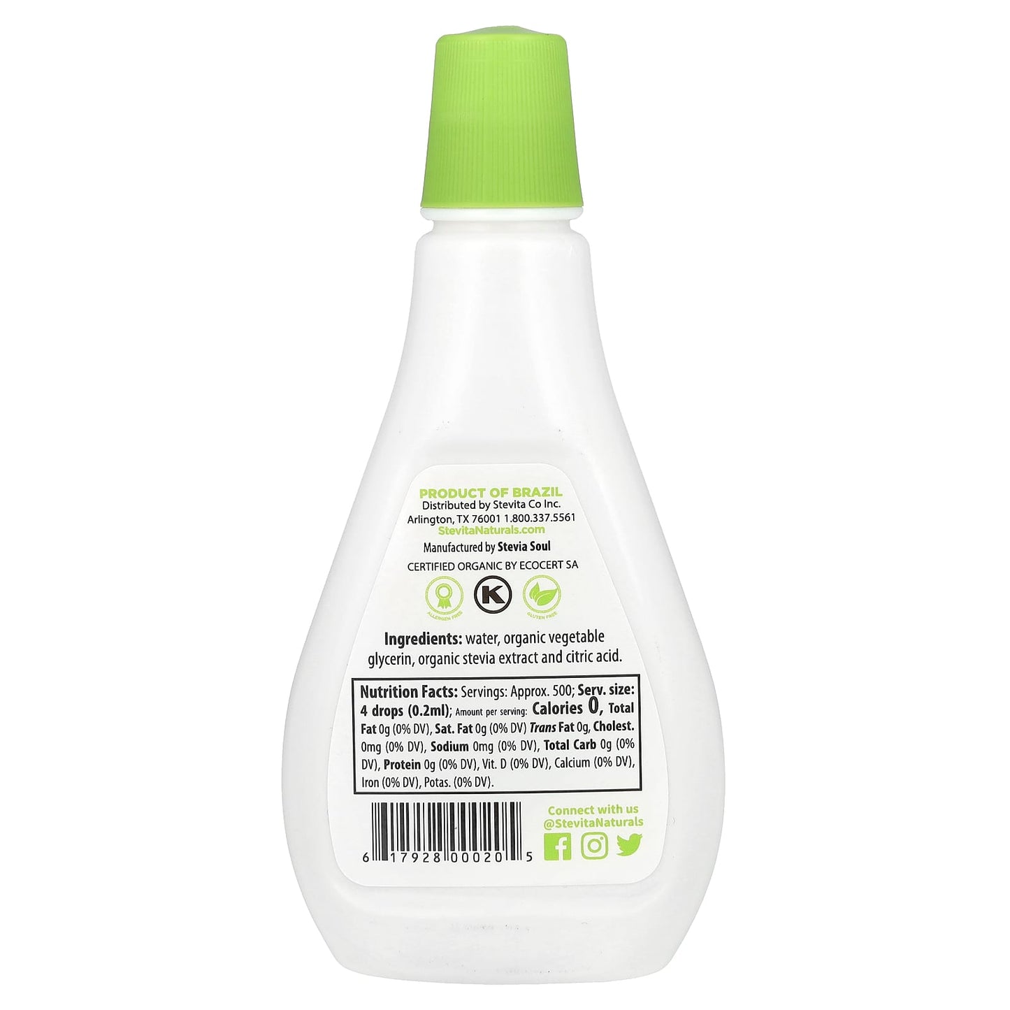 Stevita, Organic Stevia, 3.3 oz (100 ml) - Image 2