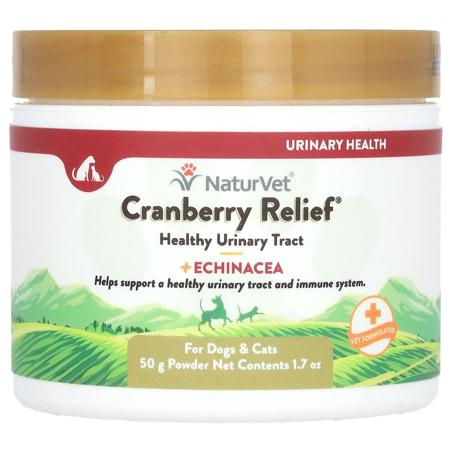 NaturVet, Cranberry Relief, Plus Echinacea, For Dogs & Cats, 1.7 oz (50 g)