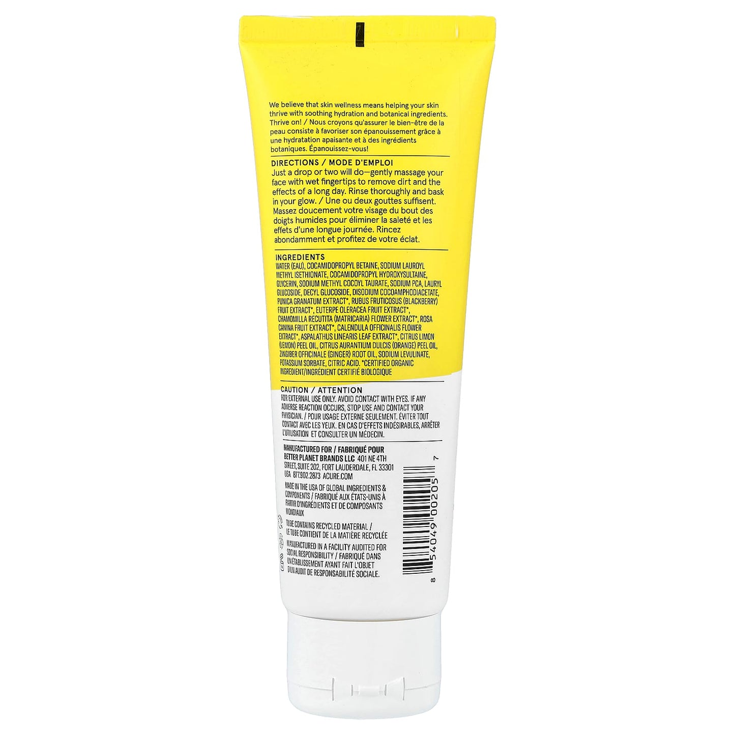 ACURE, Brightening Cleansing Gel™, 4 fl oz (118 ml)