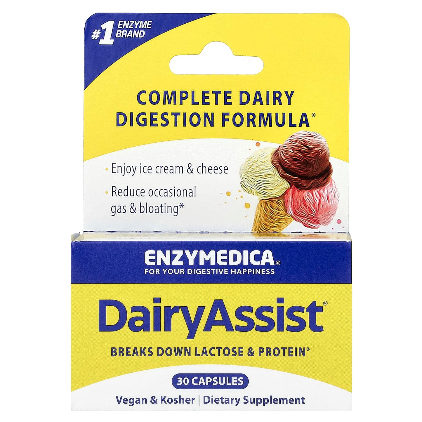 DairyAssist by Enzymedica - Complete Dairy Digestion Formula - Image 1