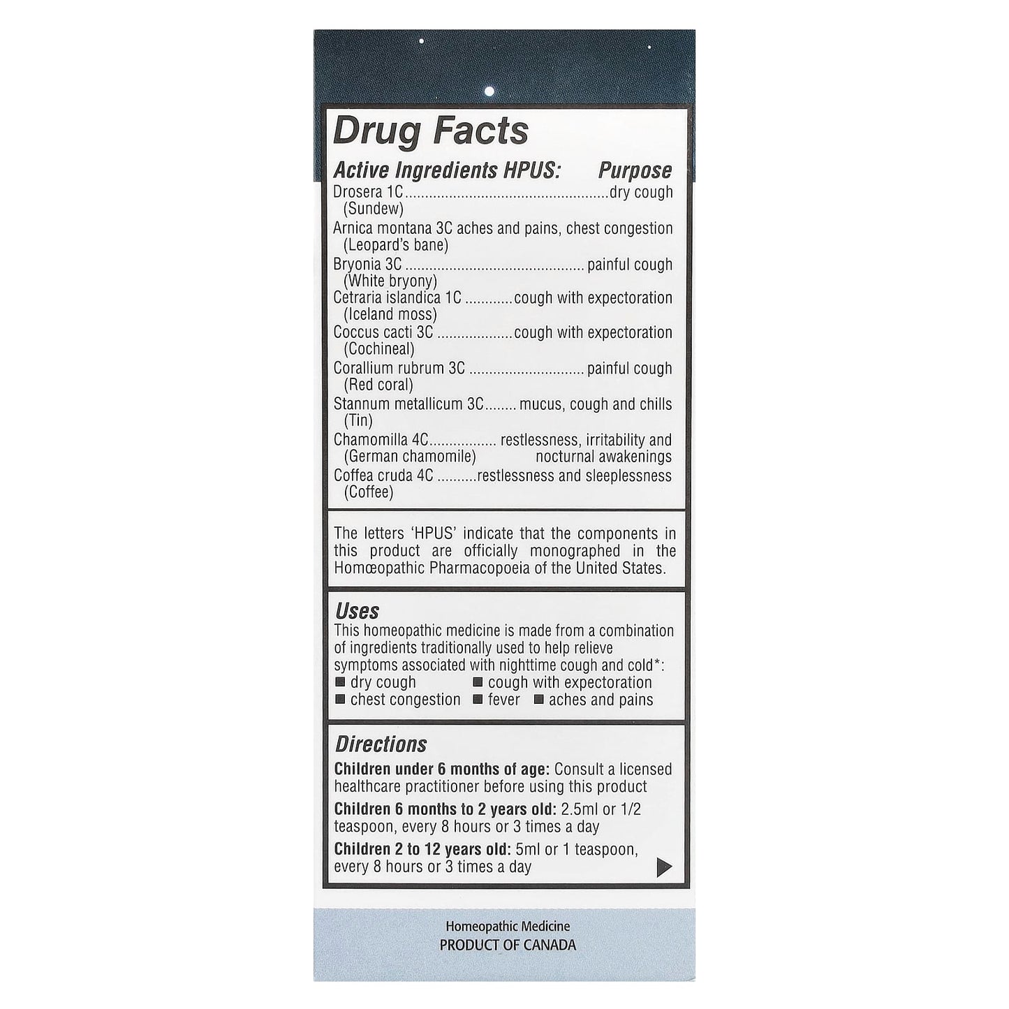 Homeolab USA Kids Relief Cough & Cold Syrup - Nighttime Formula for Kids 0-12 Yrs - Image 2