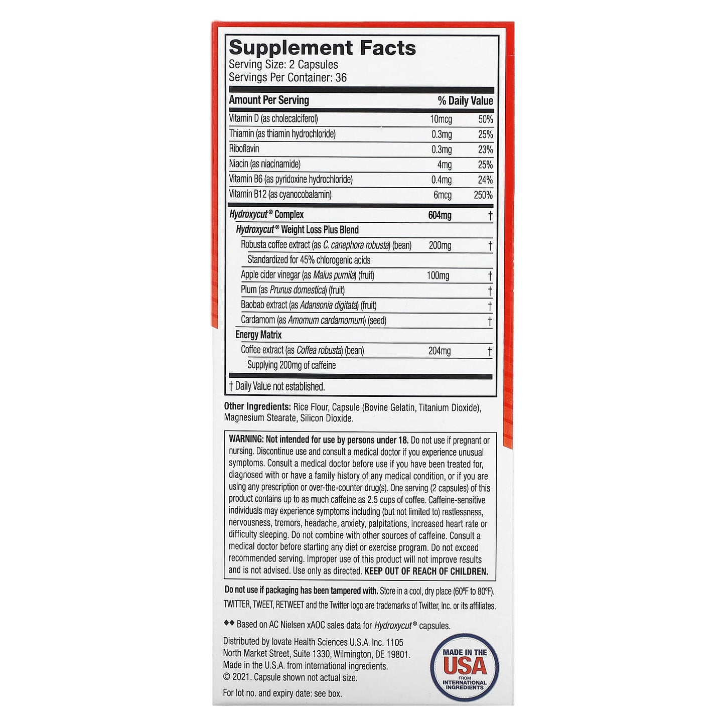 Weight Loss Supplement Hydroxycut - Burn Calories & Boost Energy - Image 2