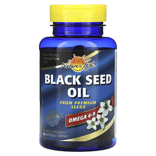Nature's Life Black Seed Oil 1000mg 90 Softgels for Immune Support