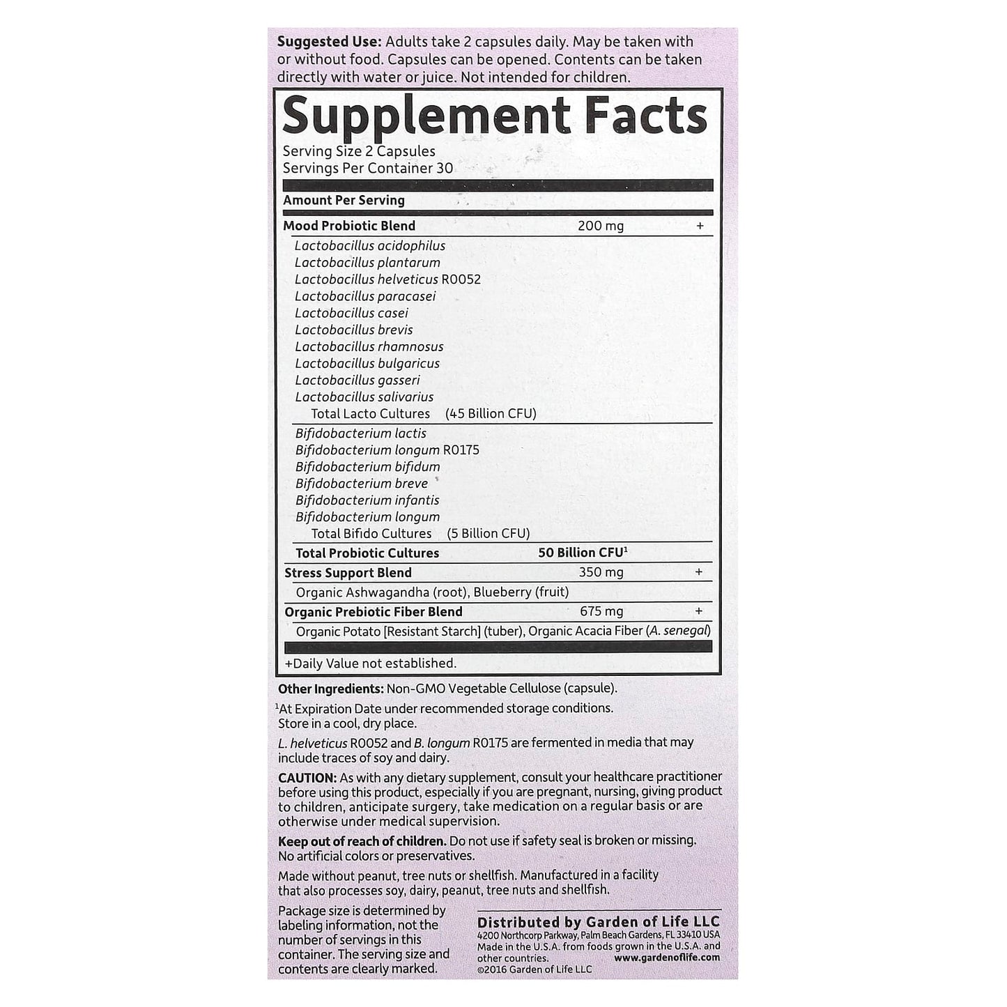Garden of Life Dr. Formulated Probiotics Mood+ for Digestive & Emotional Well-being - Image 2