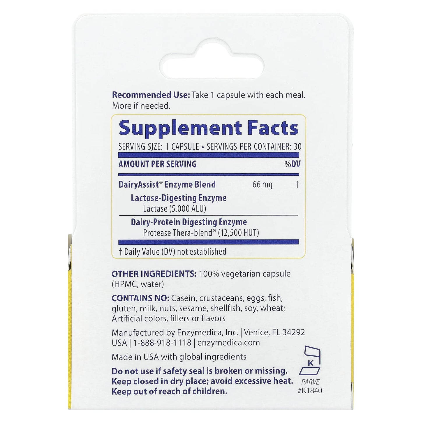 DairyAssist by Enzymedica - Complete Dairy Digestion Formula - Image 2