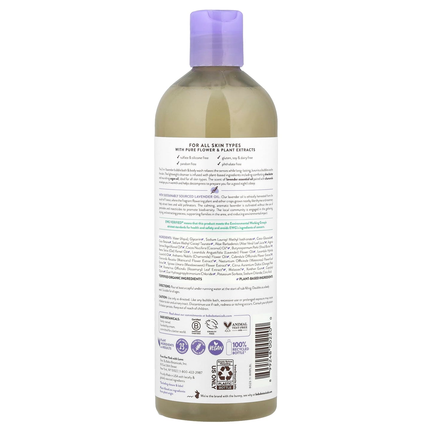 Lavender Calming Bubble Bath & Body Wash for All Skin Types | Cruelty-Free - Image 2