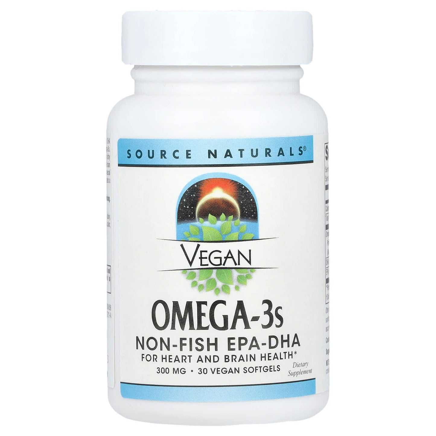 Source Naturals, Vegan Omega-3s, 30 Vegan Softgels - Image 1