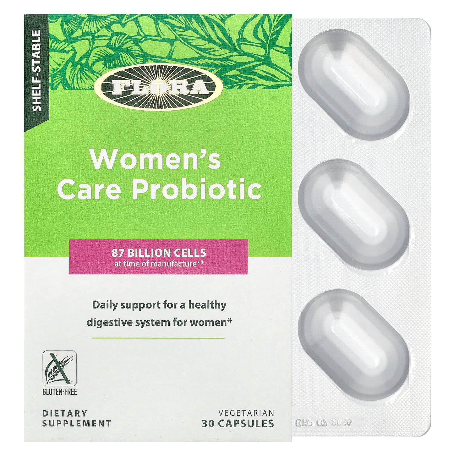 Flora Women's Care Probiotic - 87 Billion CFU for Healthy Digestion - Image 1