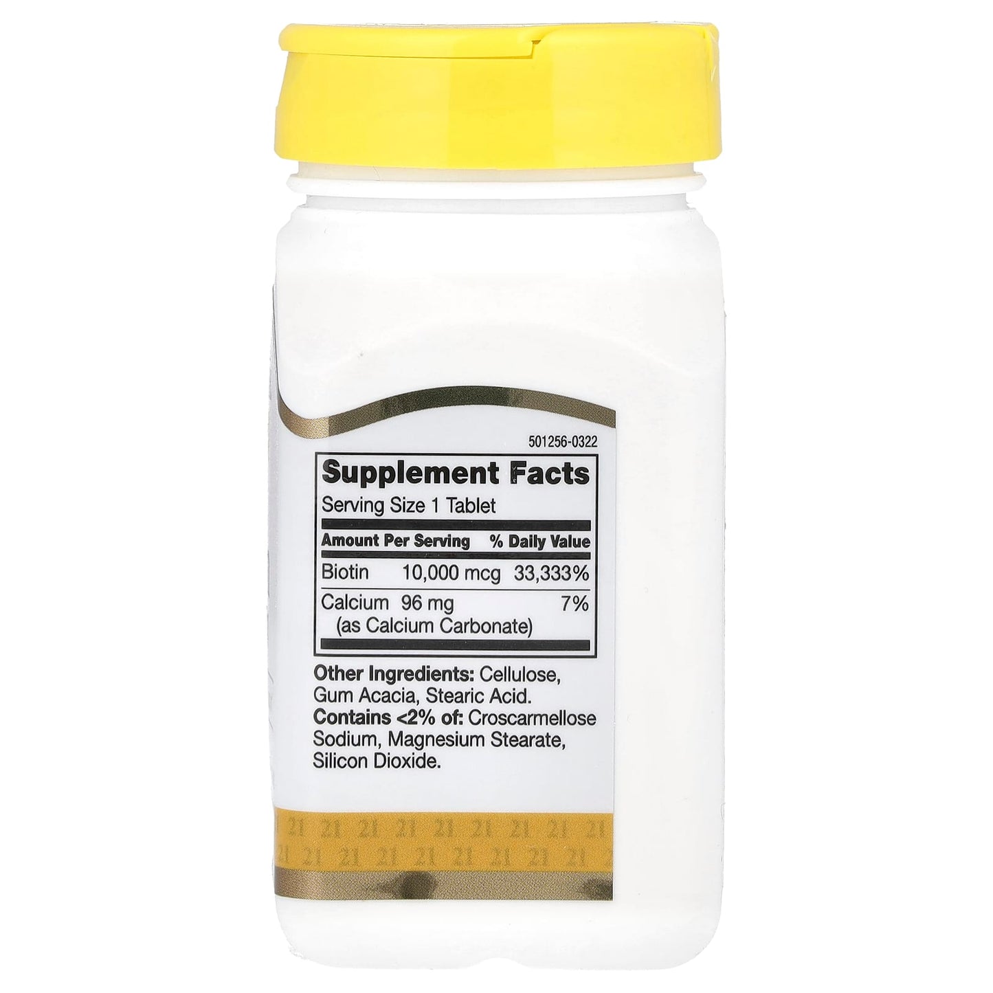 21st Century Biotin 10,000 mcg - 120 Tablets for Hair, Skin & Nail Support - Image 2