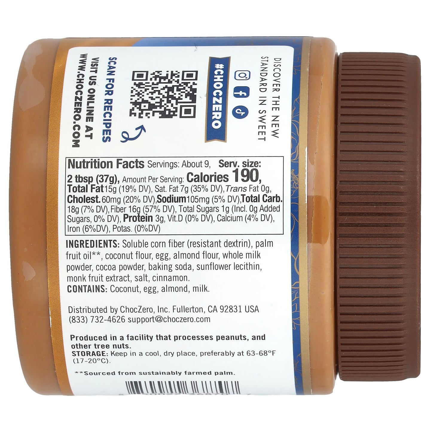 ChocZero Keto Speculoos Spread - Low Sugar Cookie Butter - Image 2