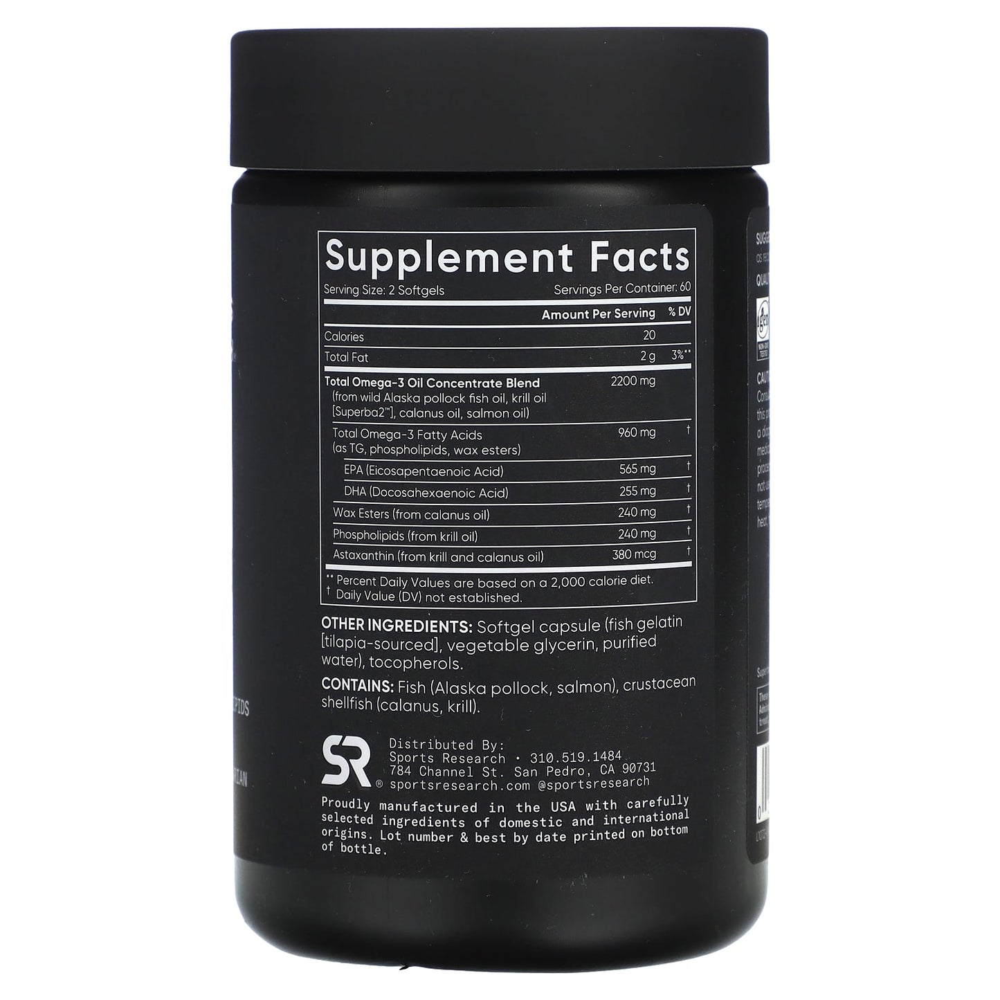 Sports Research, Total Omega-3, 120 Softgels - Image 2