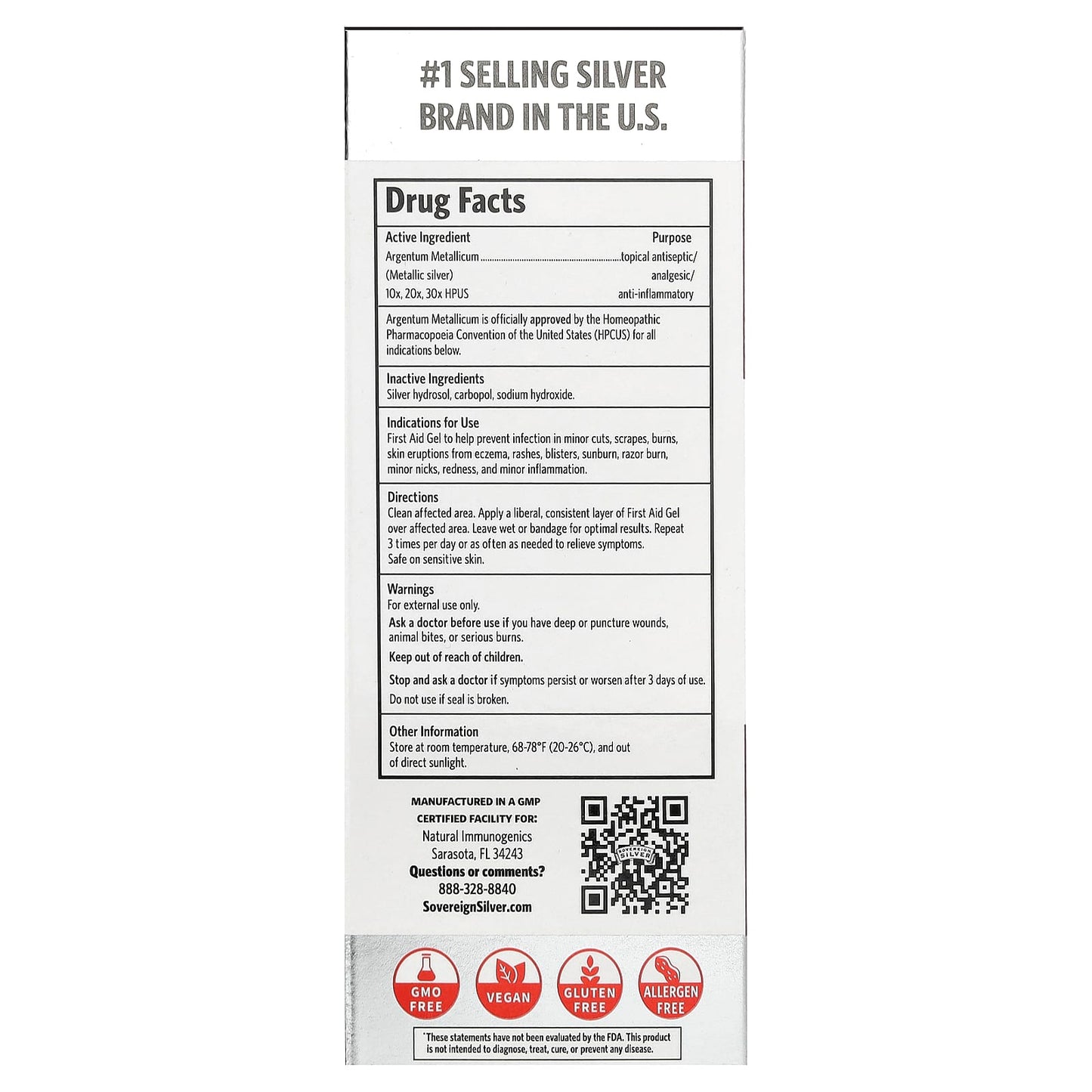 Sovereign Silver, First Aid Gel, 2 fl oz (59 ml) - Image 2