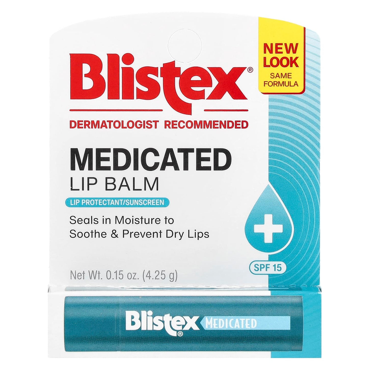 Blistex Medicated Lip Balm, SPF 15, 0.15 oz - Soothe Chapped Lips & Prevent Sunburn - Image 2