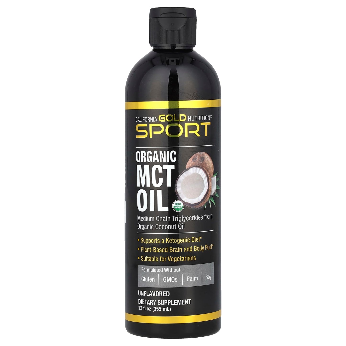 California Gold Nutrition Organic MCT Oil for Ketogenic Diet Support - Image 1