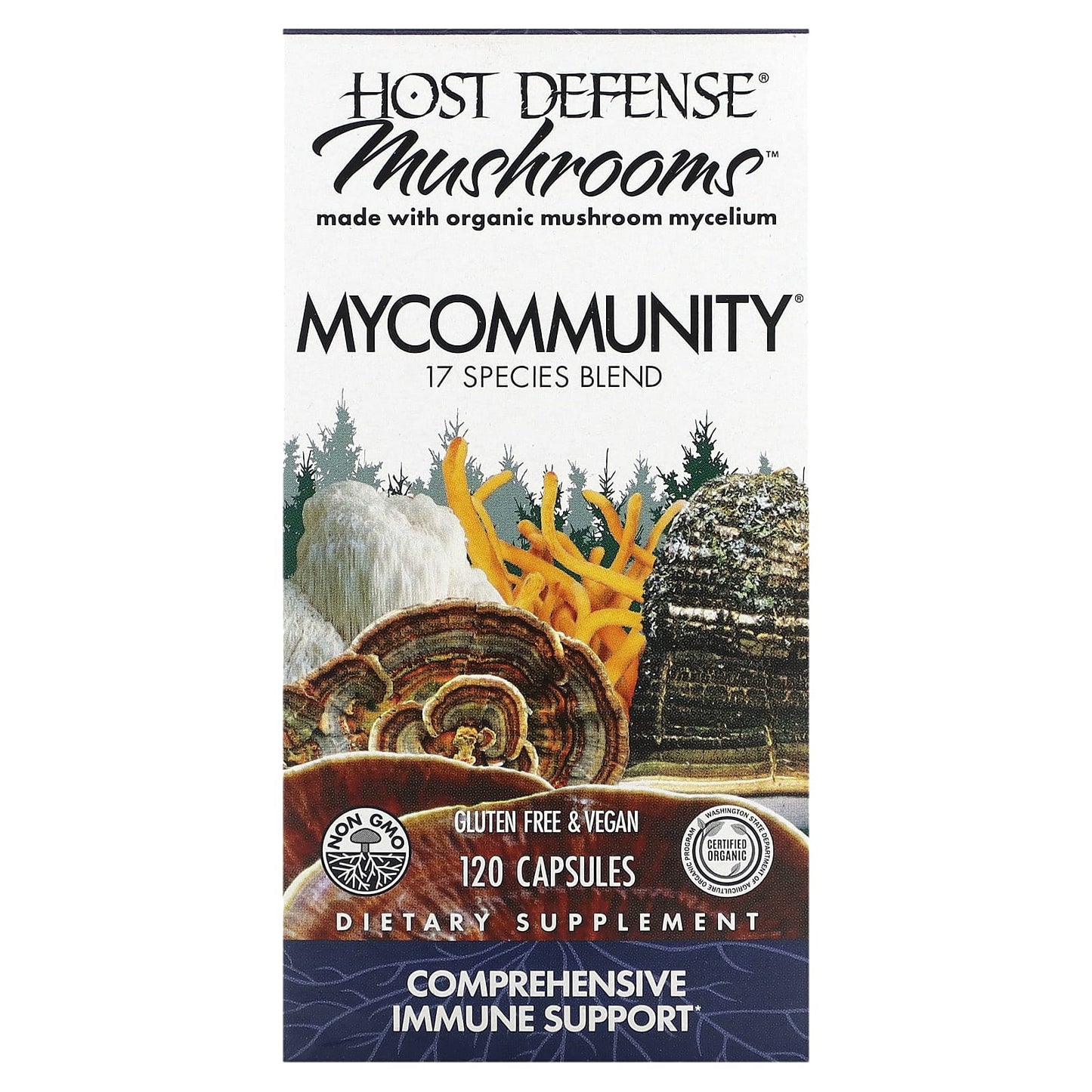 Comprehensive Immune Support with Host Defense Mushrooms - Image 1