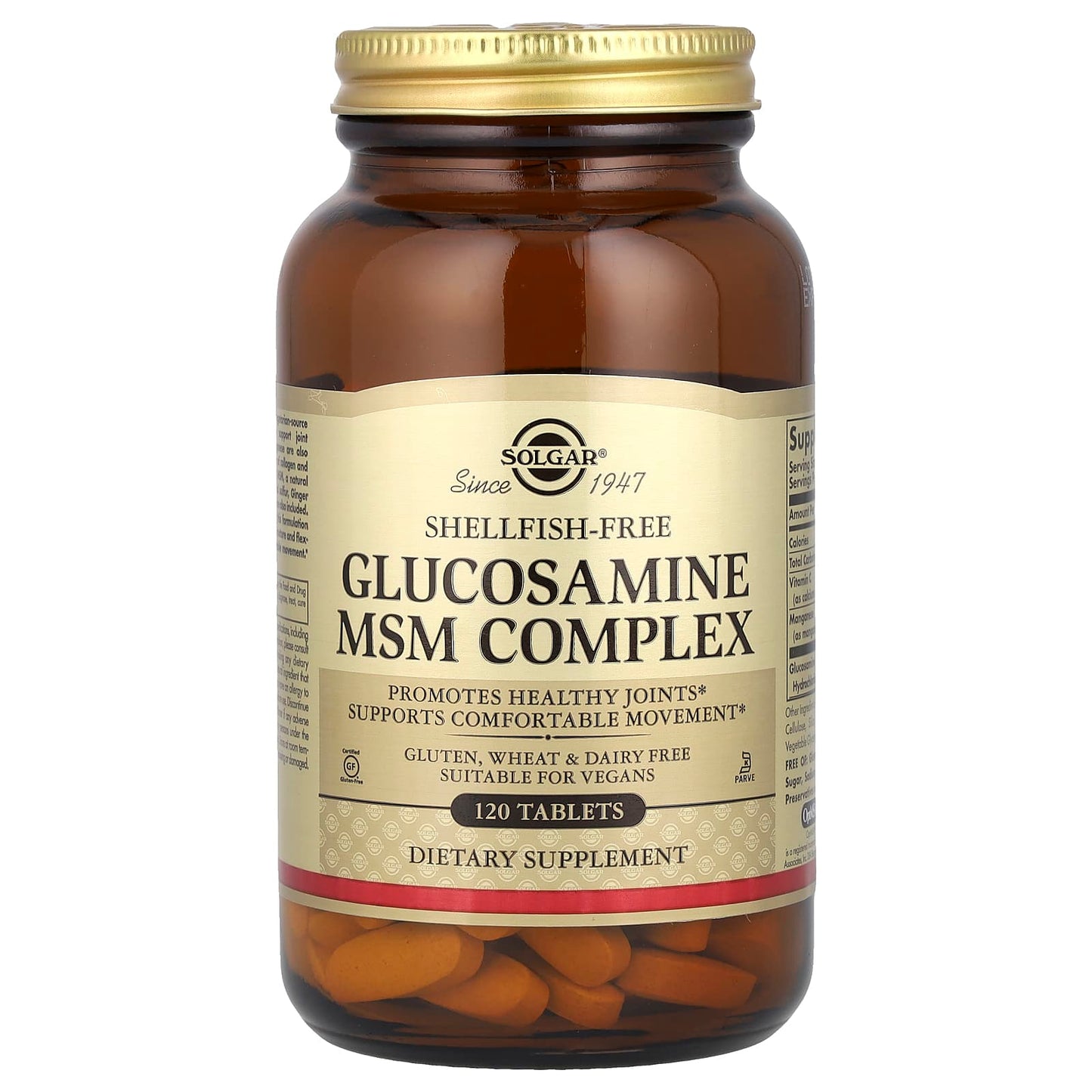 Solgar, Glucosamine MSM Complex, 120 Tablets - Image 1