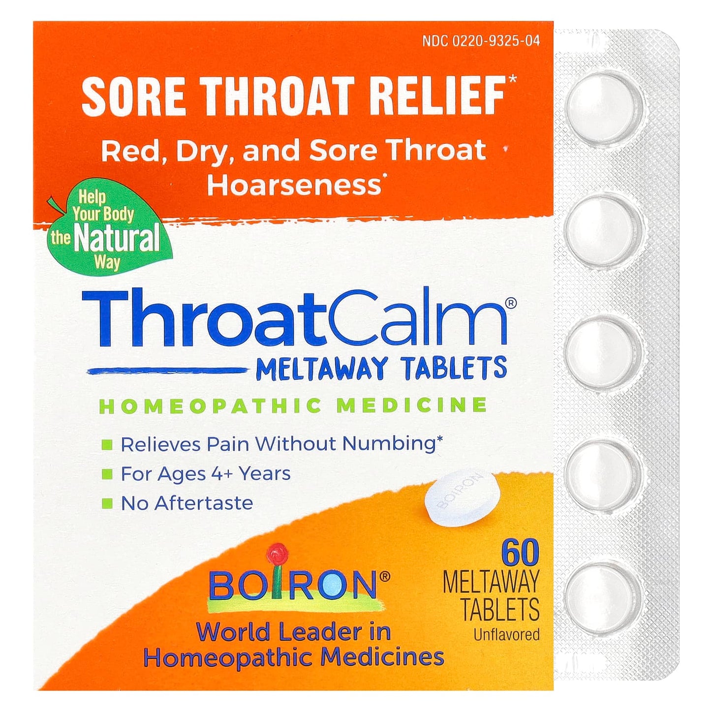 Boiron Throat Calm Sore Throat Relief for Kids 4+ - Image 1