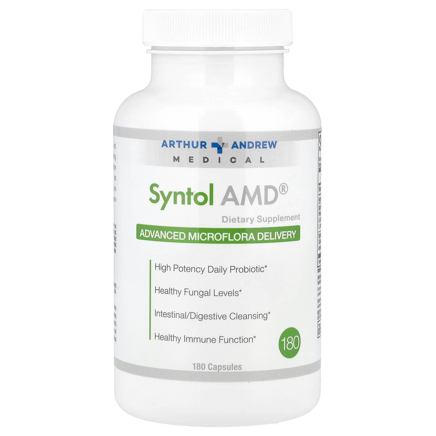 Arthur Andrew Medical Syntol AMD Advanced Microflora Delivery 180 Capsules - Image 1