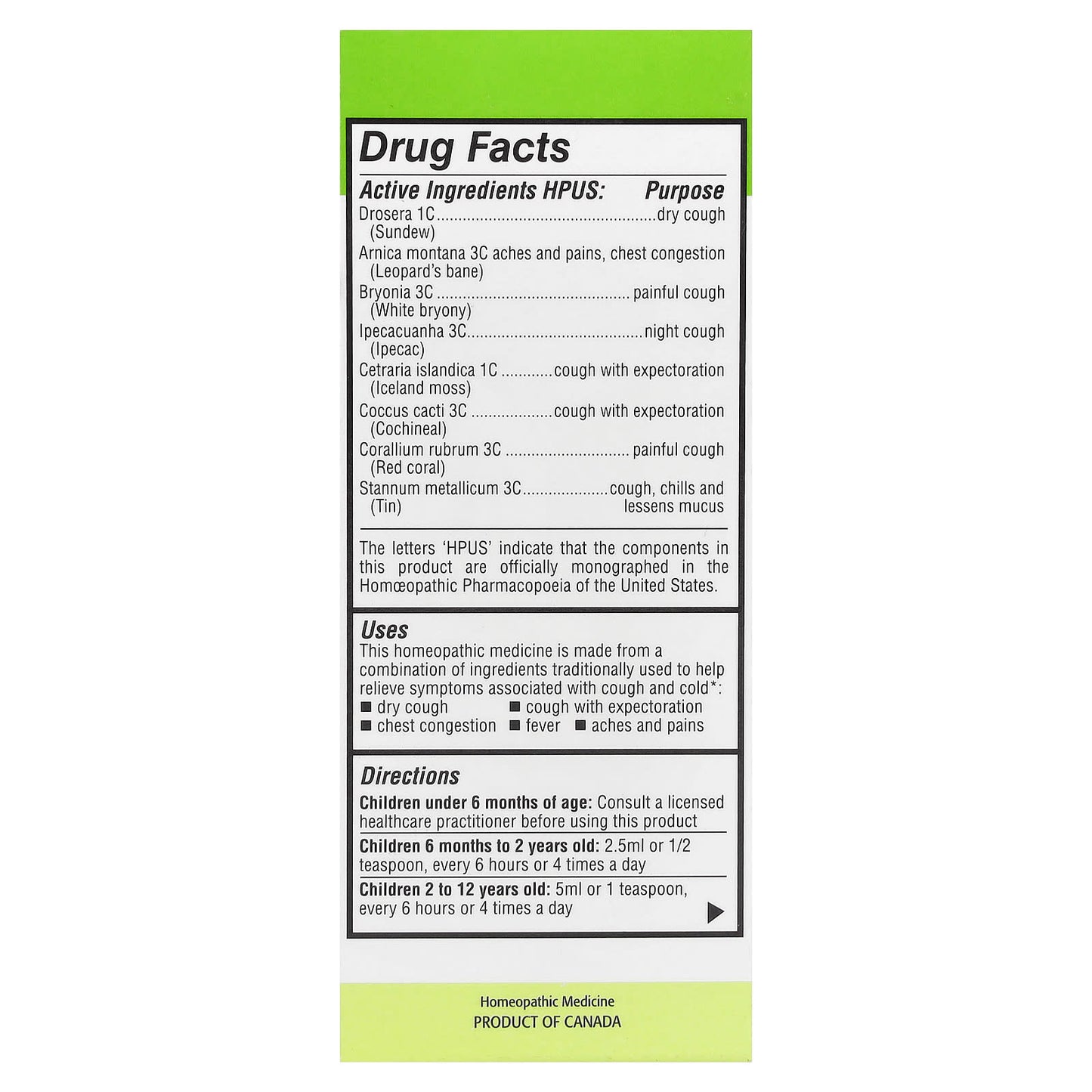 Homeolab USA Kids Relief Cough & Cold Syrup For Kids 0-12 Yrs - Image 2