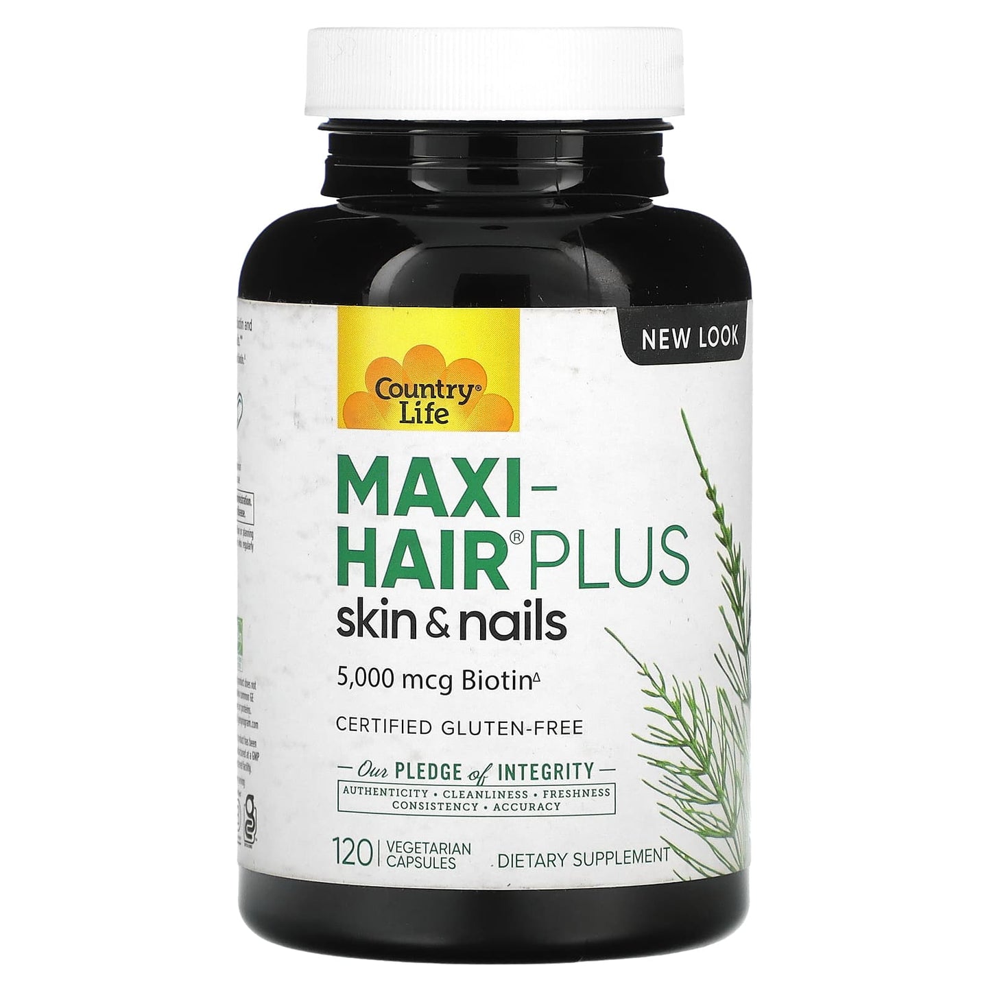 Country Life Maxi-Hair Plus for Hair, Skin & Nails - 120 Capsules - Image 1