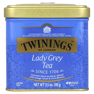 Lady Grey Loose Tea by Twinings, Aromatic Black Tea Blend, 3.5 oz (100g)