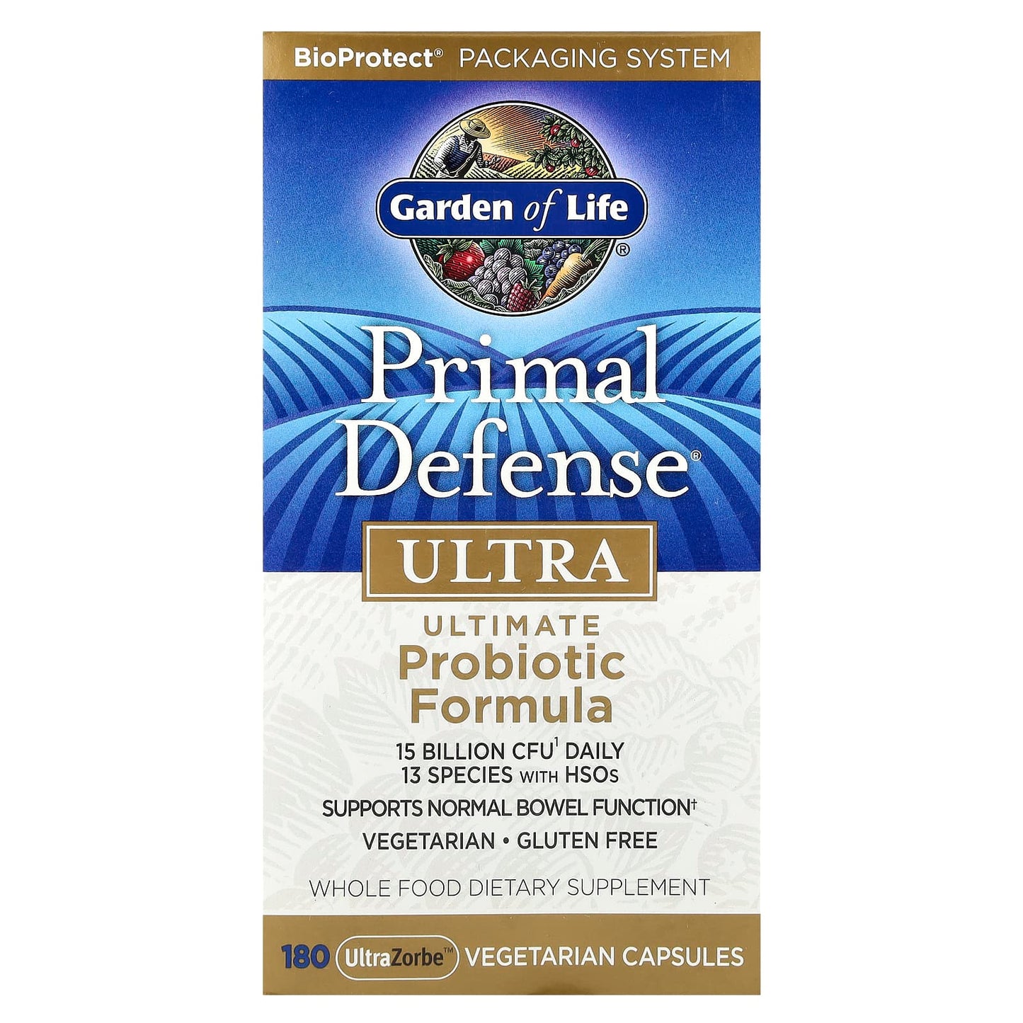 Primal Defense Ultra Probiotic Formula by Garden of Life - 180 Veg Capsules - Image 1