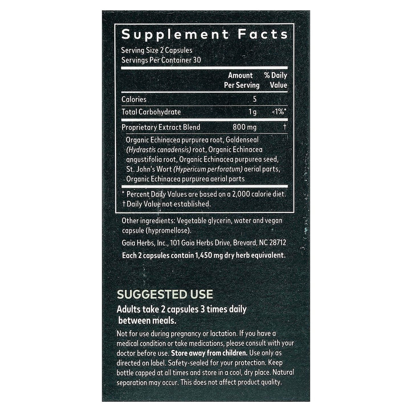 Gaia Herbs Echinacea Goldenseal Supplement for Immune Support - Image 2