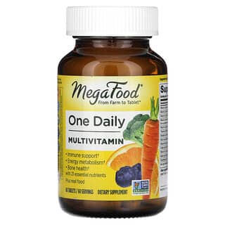 Complete Daily Nutrition with MegaFood One Daily Multivitamin - 60 Tablets