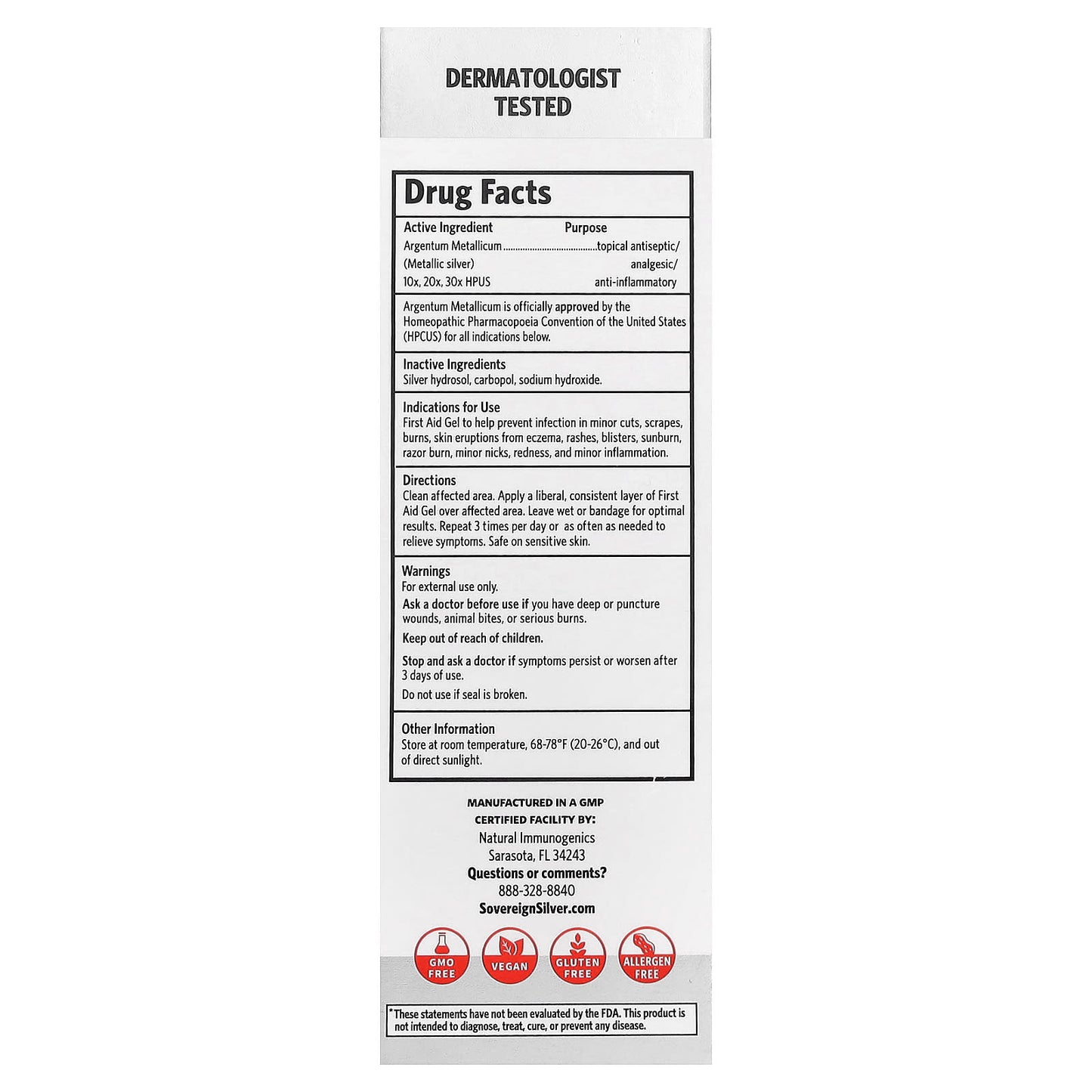 Sovereign Silver, First Aid Gel, 1 fl oz (29 ml) - Image 2