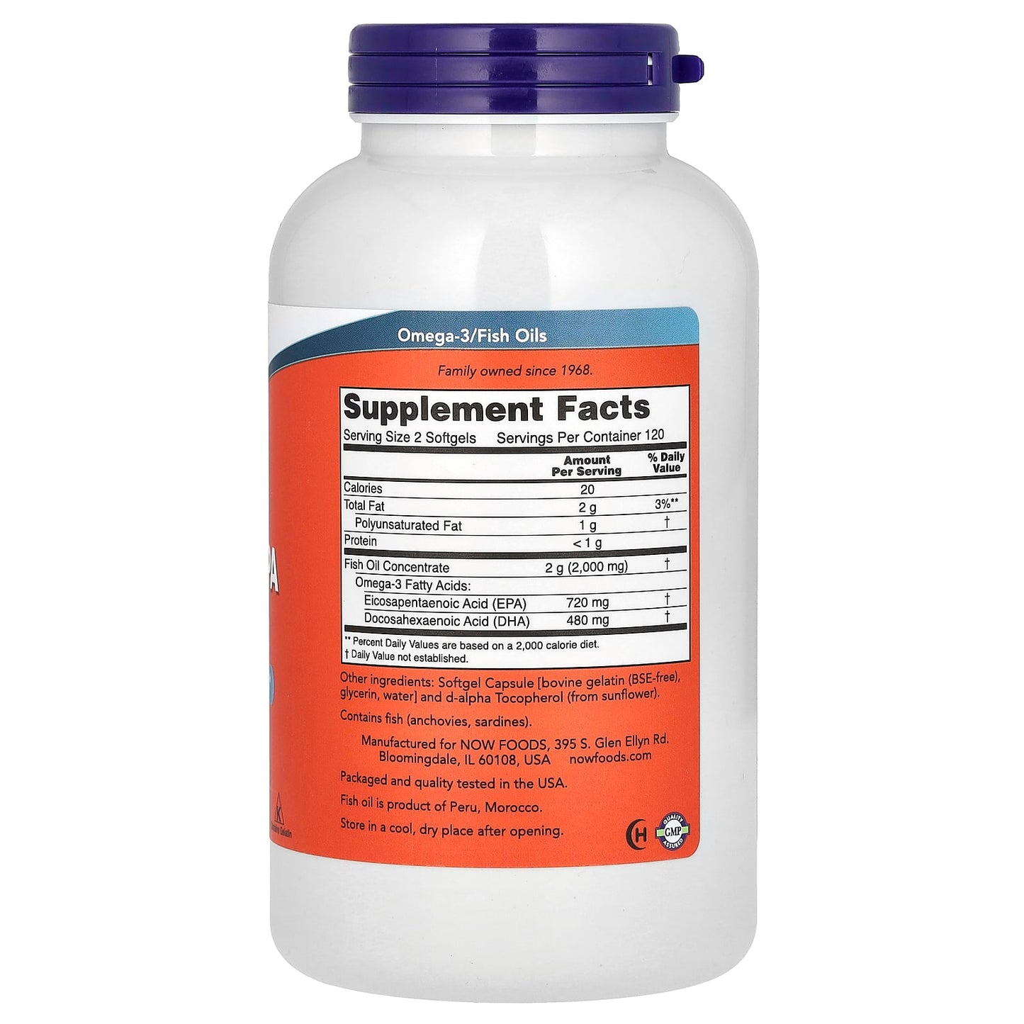 NOW Foods, Super Omega EPA Fish Oil, 2,000 mg, 240 Softgels (1,000 mg per Softgel)