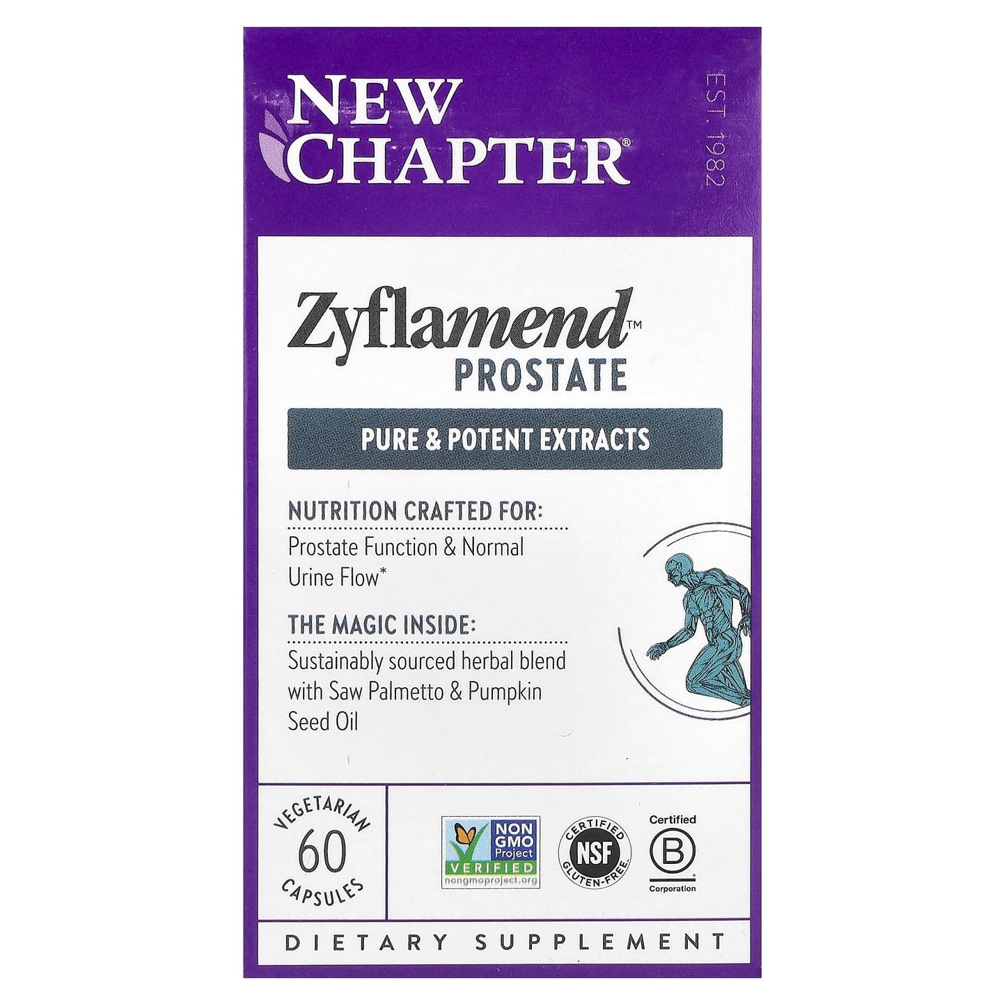 New Chapter, Zyflamend™ Prostate, 60 Vegetarian Capsules - Image 1