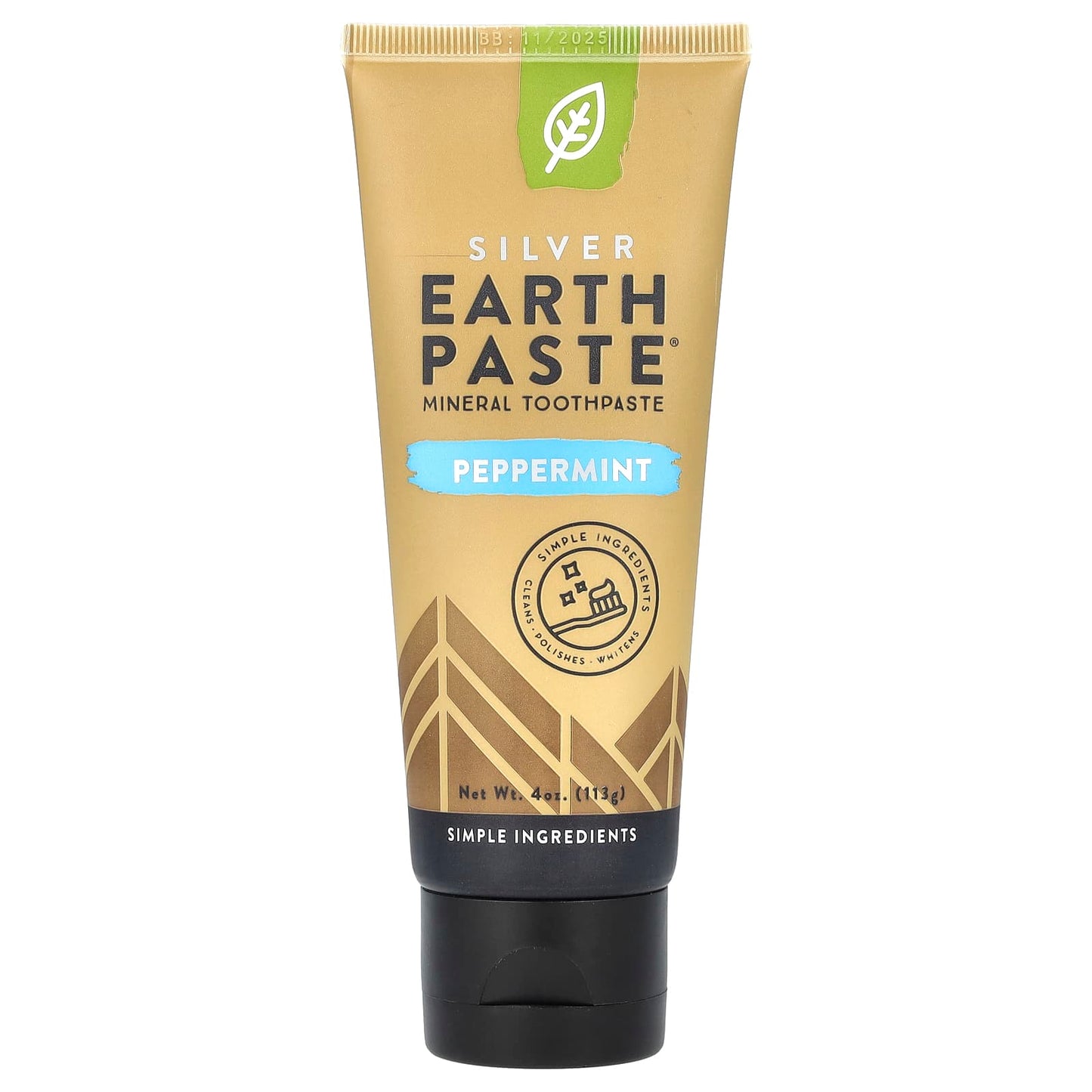 Redmond Trading Company, Silver Earth Paste®, Mineral Toothpaste, Peppermint, 4 oz (113 g) - Image 1