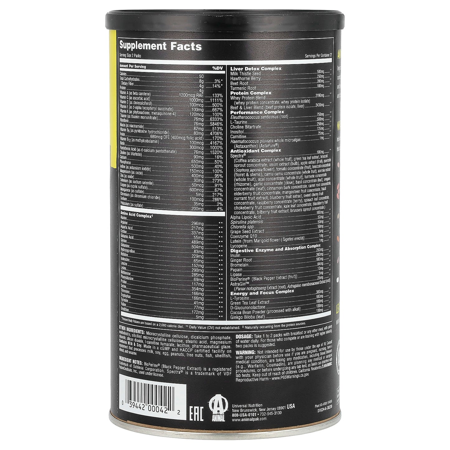 Animal PAK - Ultimate Multivitamin Supplement for Fitness Performance - Image 2