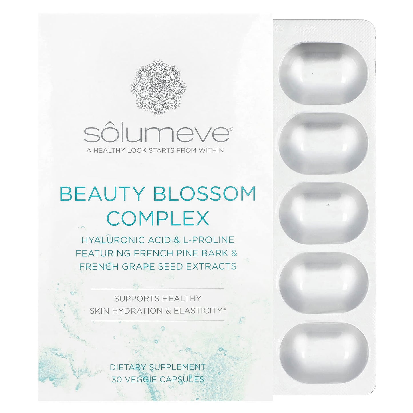 Solumeve, Beauty Blossom Complex, 30 Veggie Capsules - Image 1