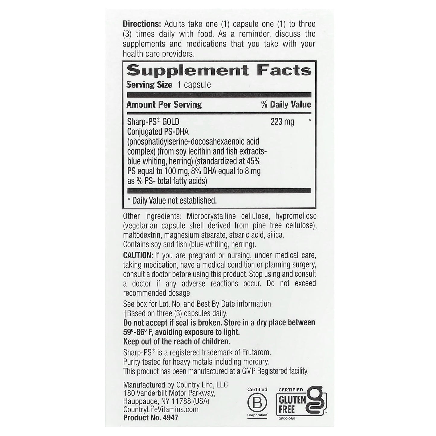 Country Life Triple Action Sharp Thought, 30 Capsules for Brain Health - Image 2