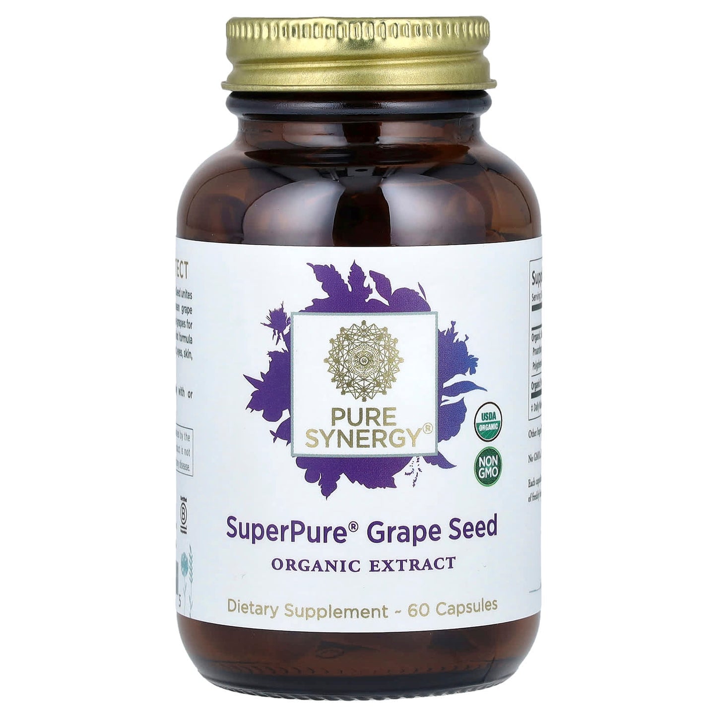 Pure Synergy, SuperPure Grape Seed, 60 Capsules - Image 1