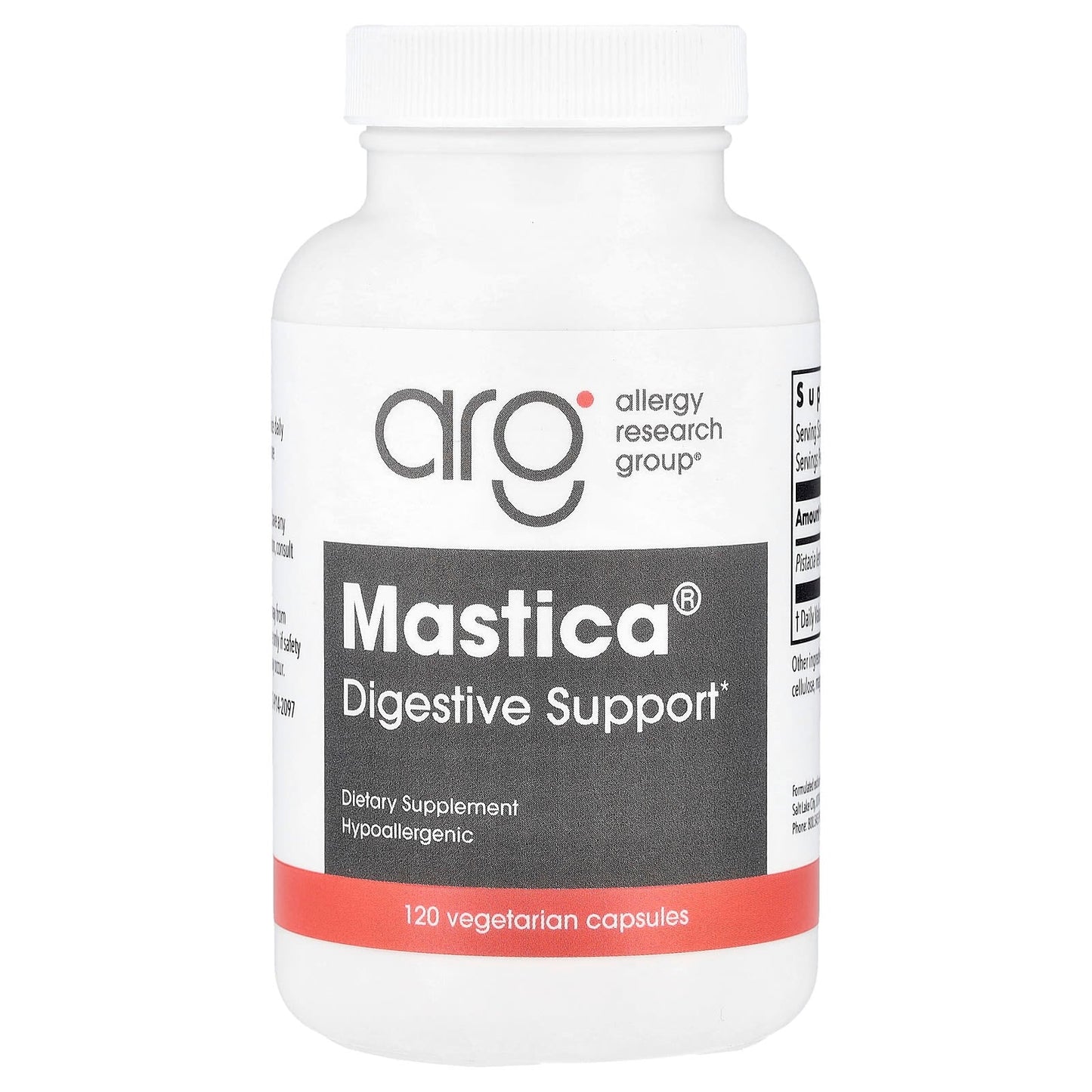 Mastica Digestive Support by Allergy Research Group - 120 Capsules - Image 1
